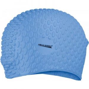 Czepek pływacki Aqua-Speed silikonowy Bubble 01 niebieski