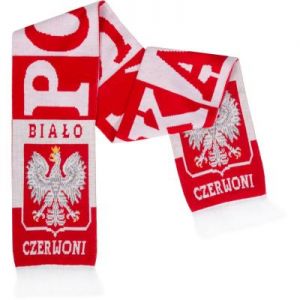 Szalik kibica Polska pionowe pasy dwustronny