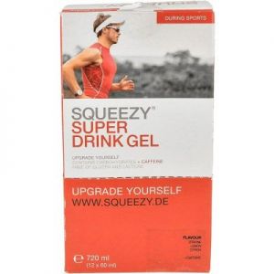 Zestaw żelów energetycznych SQUEEZY Drink Box 12x60 ml Cytryna