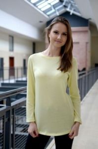 Bluzka cieniowana z długim rękawem