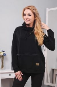 Bluza z kominem i kieszenią z przodu
