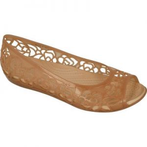 Sandały Crocs Isabella Jelly Flat W 203285 brązowe