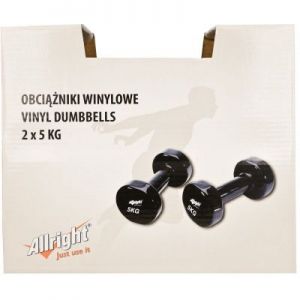 Zestaw hantli winylowych Allright 2x5 kg FIZHW10