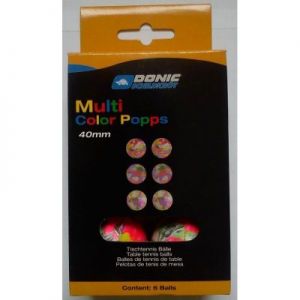 Piłeczki do tenisa stołowego Donic Multicolor Popps 6 szt