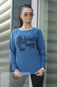 Bluza z napisami z przodu