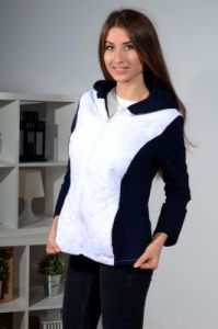 Bluza z pikowaną wstawką