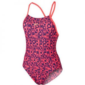Strój kąpielowy Speedo Allover Rippleback Rood & Paars Junior 8-09142B113