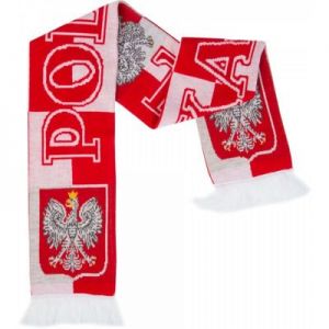 Szalik kibica Polska poziome pasy dwustronny
