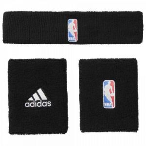 Komplet frotki na nadgarstek + opaska na głowę adidas NBA G68791