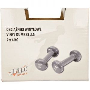 Zestaw hantli winylowych Allright 2x4 kg FIZHW8