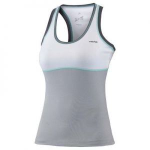 Koszulka tenisowa Head Vision Berry Tank Top W 814346 biało-szara