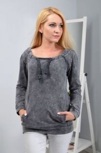 Bluza z wiązaniem przy dekolcie