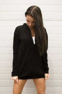 Bluza z kapturem z dekoracyjnym ekspresem