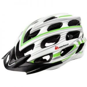 Kask rowerowy Meteor HB23 In-Mold 24518 biało-zielony