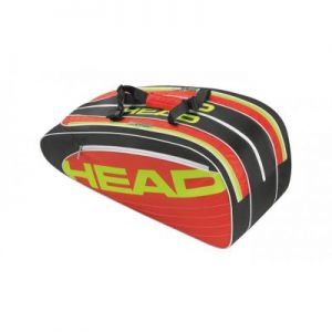 Torba tenisowa Head Elite Combi 6-8R 283414 czarno-czerwona