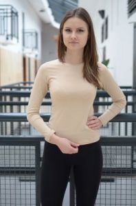 Bluzka gładka typu basic