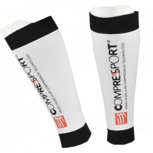 Opaski kompresyjne Compressport Calf R2 v2 White R2V2-00W