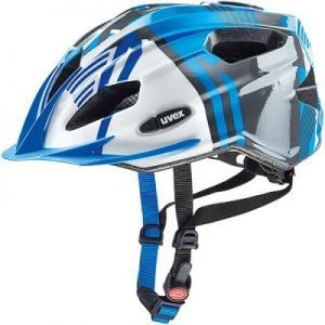 Kask rowerowy Uvex Quatro Junior niebiesko-srebrny