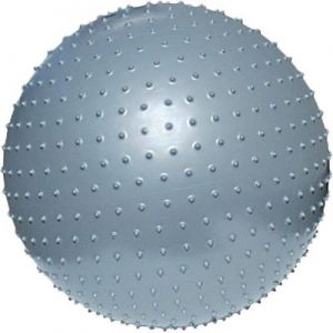 Piłka gimnastyczna do masażu Meteor 75 cm srebrna 31105