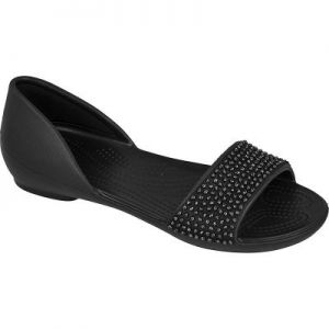 Sandały Crocs Lina Embellished D’orsay Flat W 204361 czarne