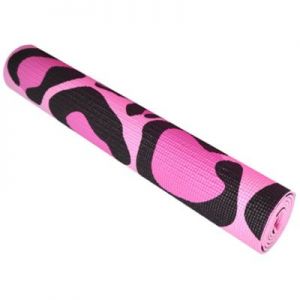 Mata do ćwiczeń AXER SPORT 173 x 61 x 0,6 cm różowo-czarna
